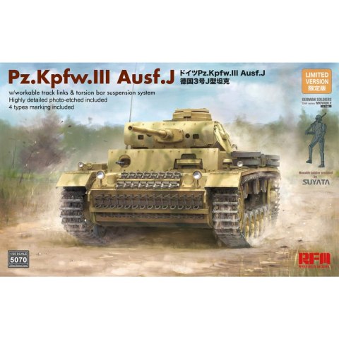 RFM-5070 Pz.Kpfw.III Ausf.J w/workable track links & torsion bar suspension system