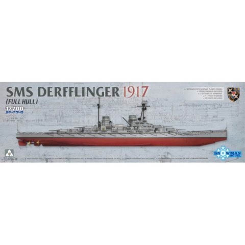 Takom Snowman SP-7040 SMS Derfflinger 1917 (Full Hull) w/metal barrels 8pcs