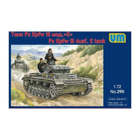 Um 290 PzKpfw III Ausf. E tank 1/72