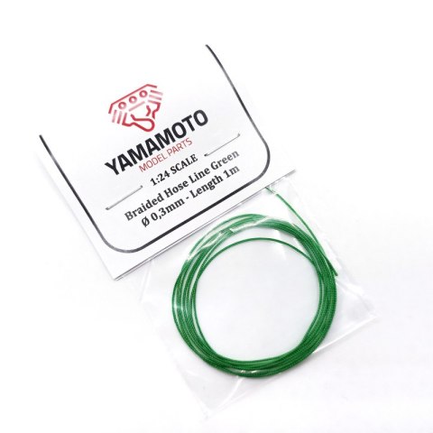 Yamamoto YMPTUN88 Braided Hose Line Green 0,3mm 1m