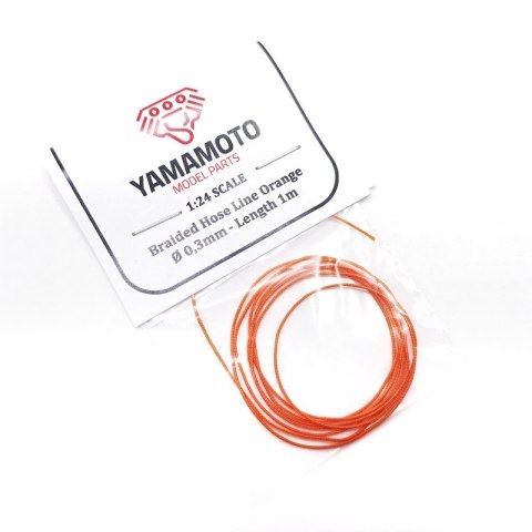 Yamamoto YMPTUN90 Braided Hose Line Orange 0,3mm 1m