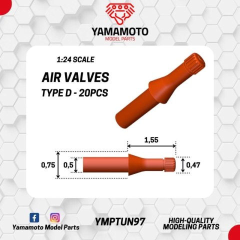 Yamamoto YMPTUN97 Air Valves Type D Yamamoto YMPTUN97 Air Valves Type D