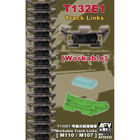 AFV Club AF35332 T132E1 Track Links Workable [M110/107]