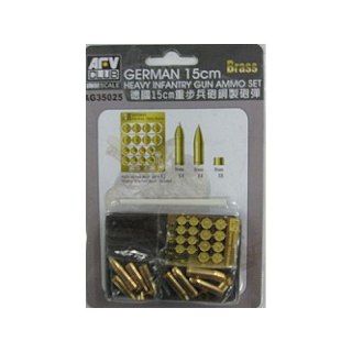 AFV Club AG35025 Ger. 15CM Heavy Infantry Gun Ammo