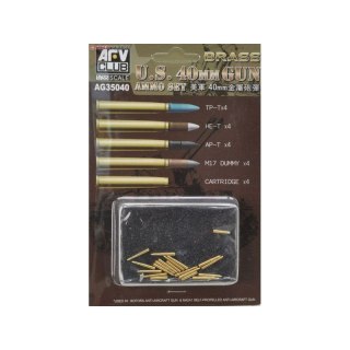 AFV Club AG35040 Bofors 40mm Ammo - Brass