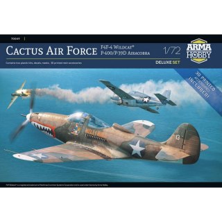 Arma Hobby 70049 Cactus Air Force F4F-4 Wildcat + P-400/P-39D Airacobra Deluxe Set