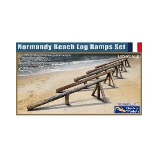 Gecko Models 35GM0083 Normandy Beach Log Ramps Set