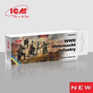 ICM 3022 Acrylic Paints Set WWII Wehrmacht Infantry