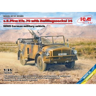 ICM 35503 s.E.Pkw Kfz. 70 with Zwillingssockel 36