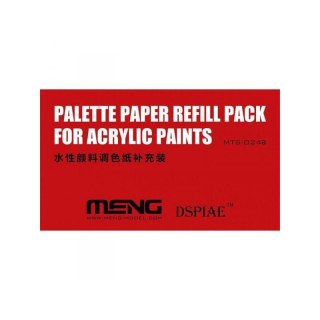 Meng MTS-024a Pallete Paper Refill Pack For Acrylic Paints