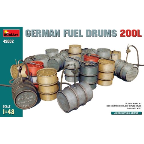 Mini Art 49002 German Fuel Drums 200L Mini Art 49002 German Fuel Drums 200L