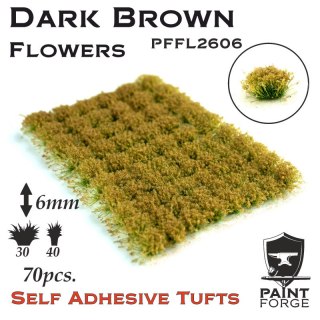 Paint Forge PFFL2606 Dark Brown Flowers 6 mm