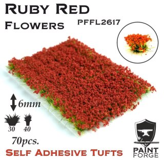 Paint Forge PFFL2617 Ruby Red Flowers 6 mm