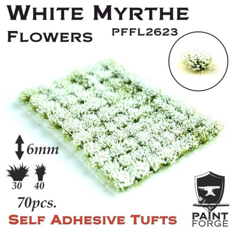 Paint Forge PFFL2623 White Myrthe Flowers 6 mm