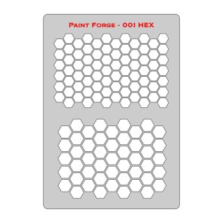 Paint Forge PFST001L Hex Stencils L