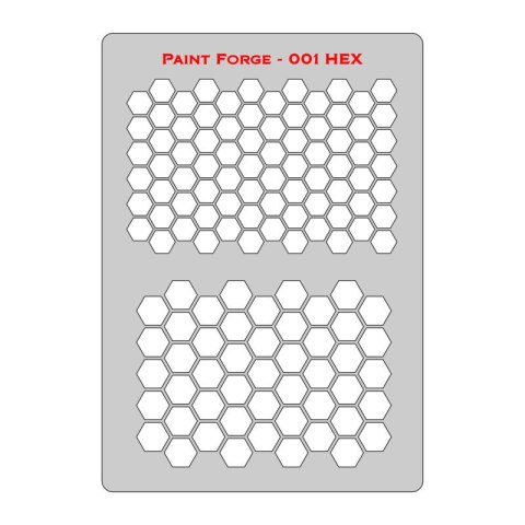 Paint Forge PFST001L Hex Stencils L