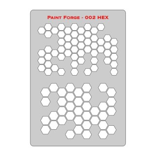 Paint Forge PFST002L Hex 2 Stencils L