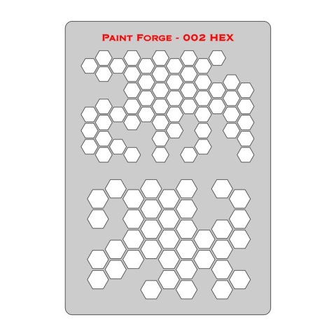 Paint Forge PFST002L Hex 2 Stencils L