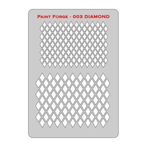 Paint Forge PFST003M Diamonds Stencils M