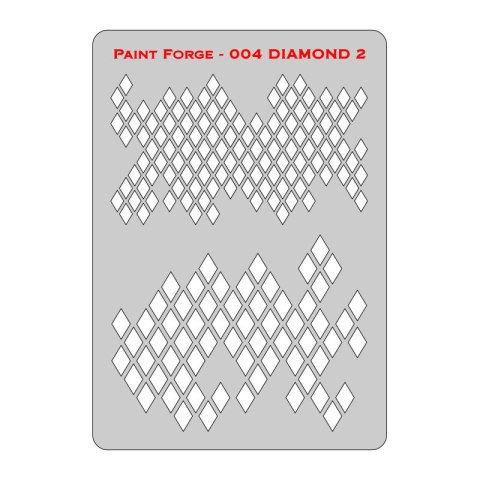 Paint Forge PFST004M Diamonds 2 Stencils M