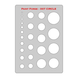 Paint Forge PFST007M Circle Stencils M