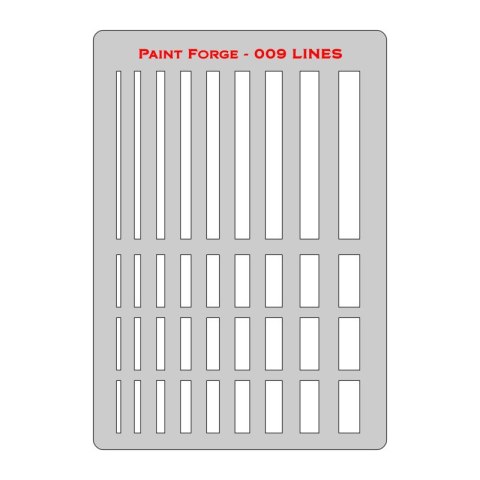 Paint Forge PFST009M Lines Stencils M