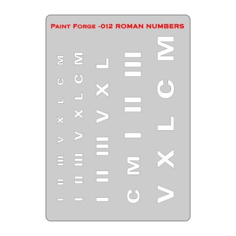 Paint Forge PFST012M Roman Letters Stencils M Paint Forge PFST012M Roman Letters Stencils M
