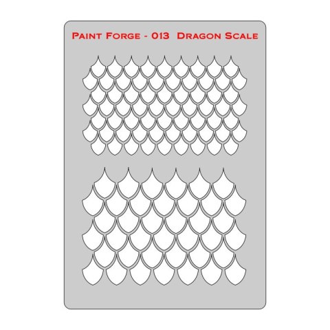 Paint Forge PFST013L Dragon Scale Stencils L