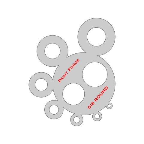Paint Forge PFST016L Round Stencils L Paint Forge PFST016L Round Stencils L