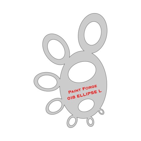 Paint Forge PFST018L Ellipse Stencils L