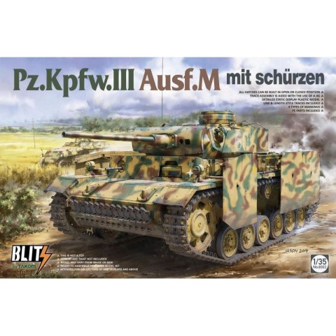 Takom-Blitz 8005 1/35 Pz.Kpw.III Ausf.N mit Schurzen