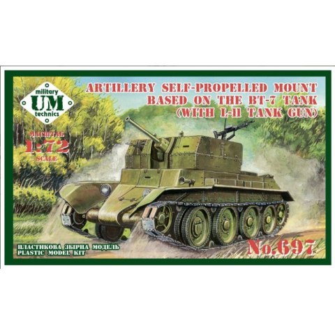 UMMT 697 Artillery Self-Propelled Mount Based on the BT-7 Tank (With L-11 Tank Gun)