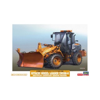 Hasegawa 66102 Hitachi Wheel Loader ZW100-6 Multiplow (Snowplow)