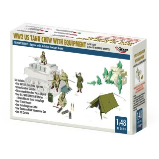 Mirage 480006 1:48 WW2 US Tank Crew With Equipment for M8 Scott & other US Motoresed Howitzer