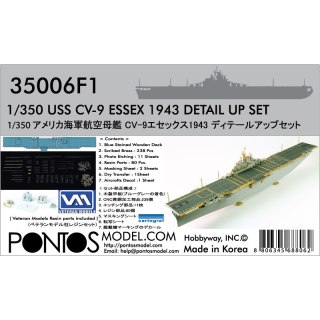 Pontos 35006F1 USS CV-9 Essex 1944 Detail up set 1/350