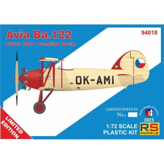 RS Models 94018 Avia Ba.122 Zurich 1937