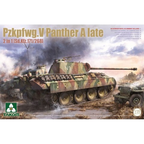 Takom 2176 Pzkpfwg.V Panther A late 2in1 [Sd.Kfz.171/268]