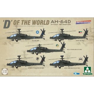 Takom 2606 "D" Of The World AH-64 D Attack Helicopter Limited Edition