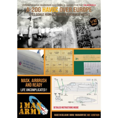 1 Man Army 32DET028 A-20G Havoc Over Europe (HK Models)