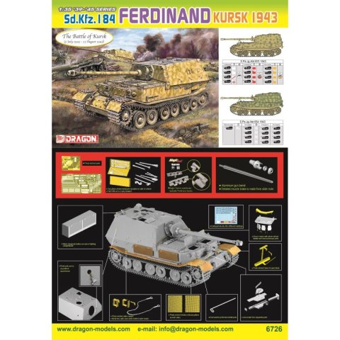 Dragon 6726 Sd.Kfz. 184 Ferdinand Kursk 1943 Dragon 6726 Sd.Kfz. 184 Ferdinand Kursk 1943