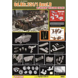 Dragon 6984 1/35 Sd.Kfz. 251/1 Ausf.D w/Night Vision Falke