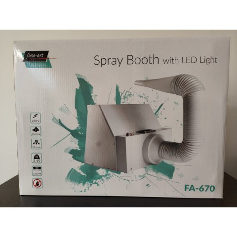 Fine Art FA-670 Spray Booth w/LED DC