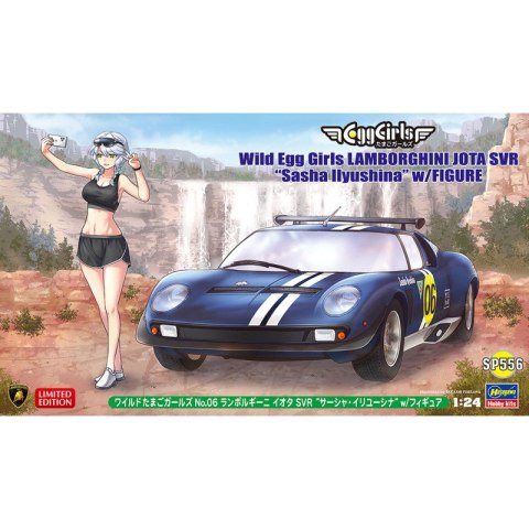 Hasegawa SP556-52356 Wild Egg Girls Lamborghini Jota SVR "Sasha Ilyushina" w/Figure