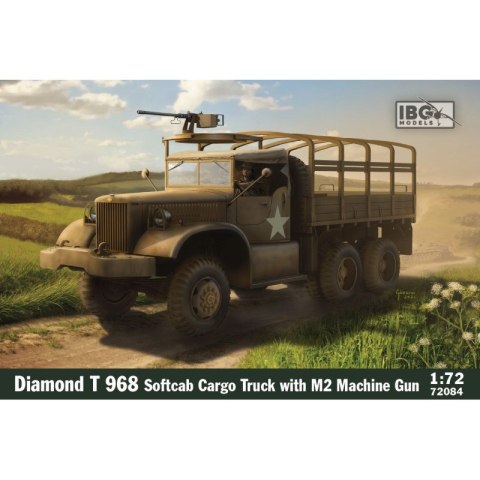 IBG 72084 Diamond T 968 Softcab Cargo Truck with M2 Machine Gun