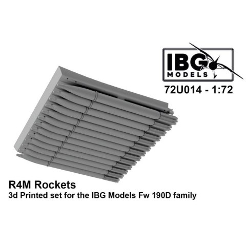 IBG 72U014 R4M Rockets 3D Printed for IBG Fw 190D Family