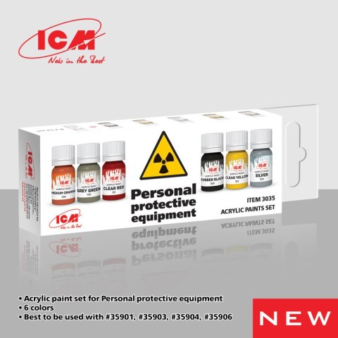 ICM 3035 Acrylic Paints Set Personal Protective Equipment