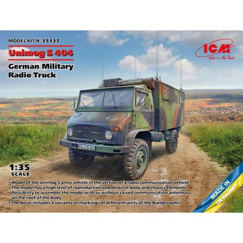ICM 35137 Unimog S 404 German Military Radio Truck ICM 35137 Unimog S 404 German Military Radio Truck