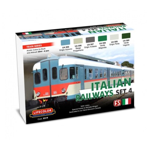 Lifecolor Sets LIFXS19 Italian Railways Set # 4 Lifecolor Sets LIFXS19 Italian Railways Set # 4