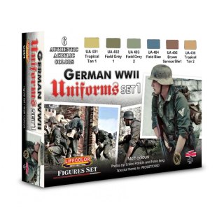 Lifecolor Sets LIFCS04 German Military Uniforms WWII Set n.1