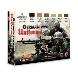 Lifecolor Sets LIFCS05 German Military Uniforms WWII Set n.2